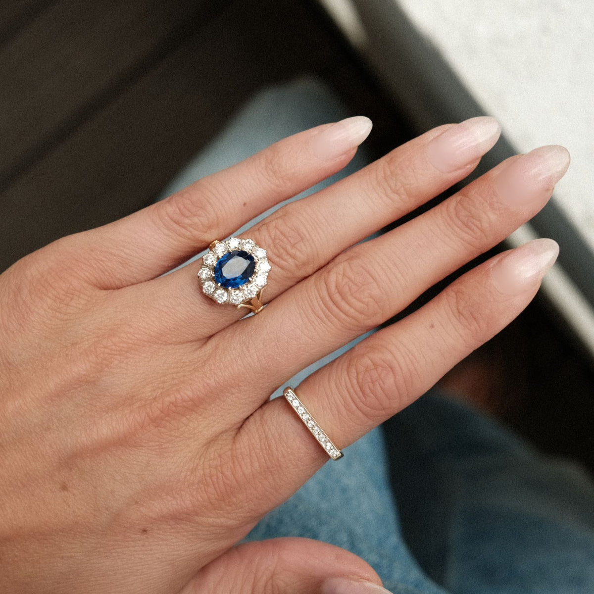 18 karaat goud lady di ring xxl