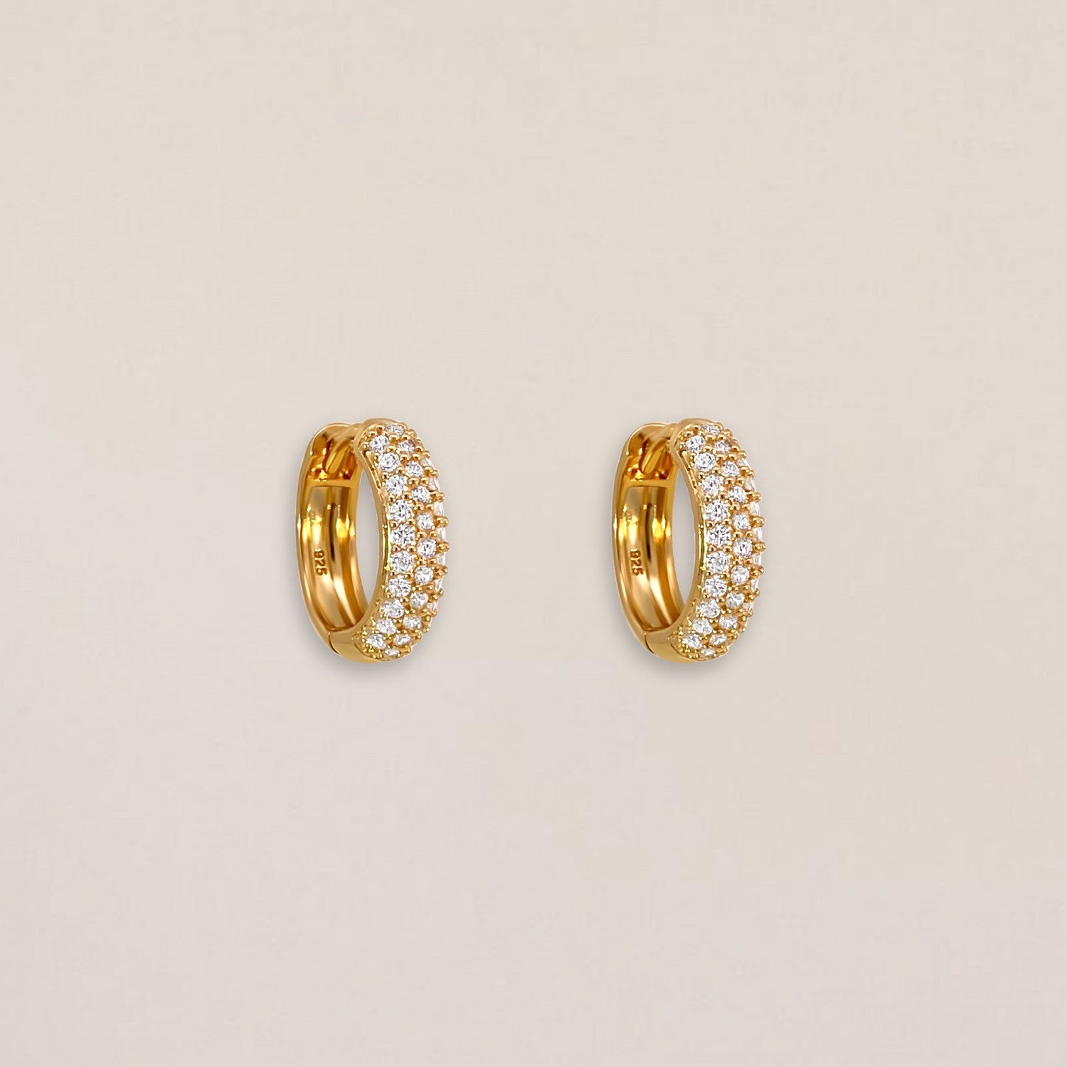 Dubbele Pavé Hoops