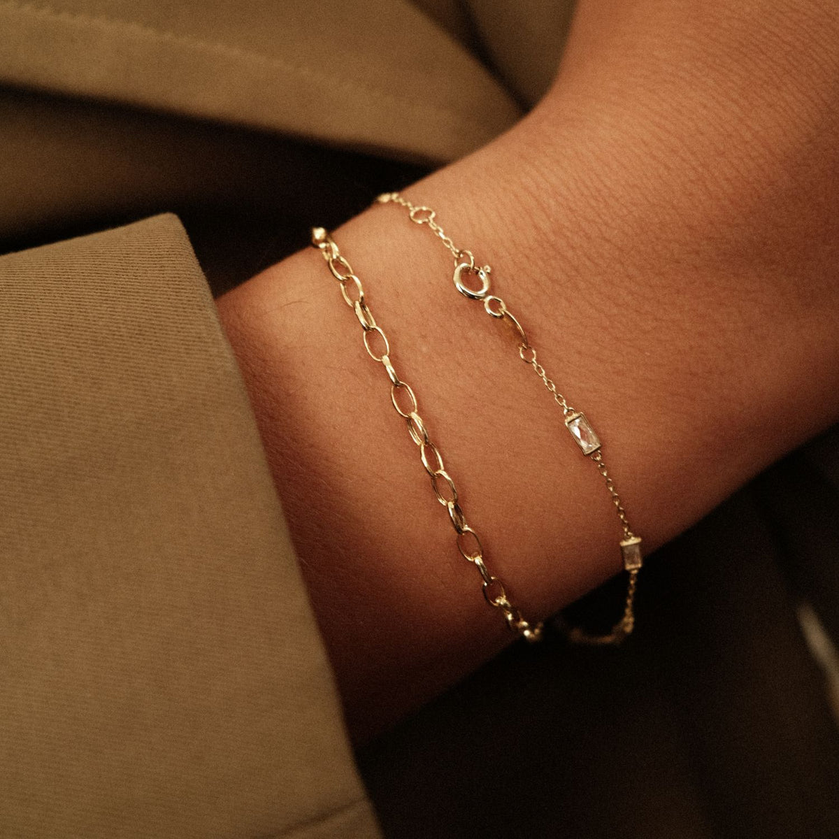 9 karaat Armband Transparante Kristal