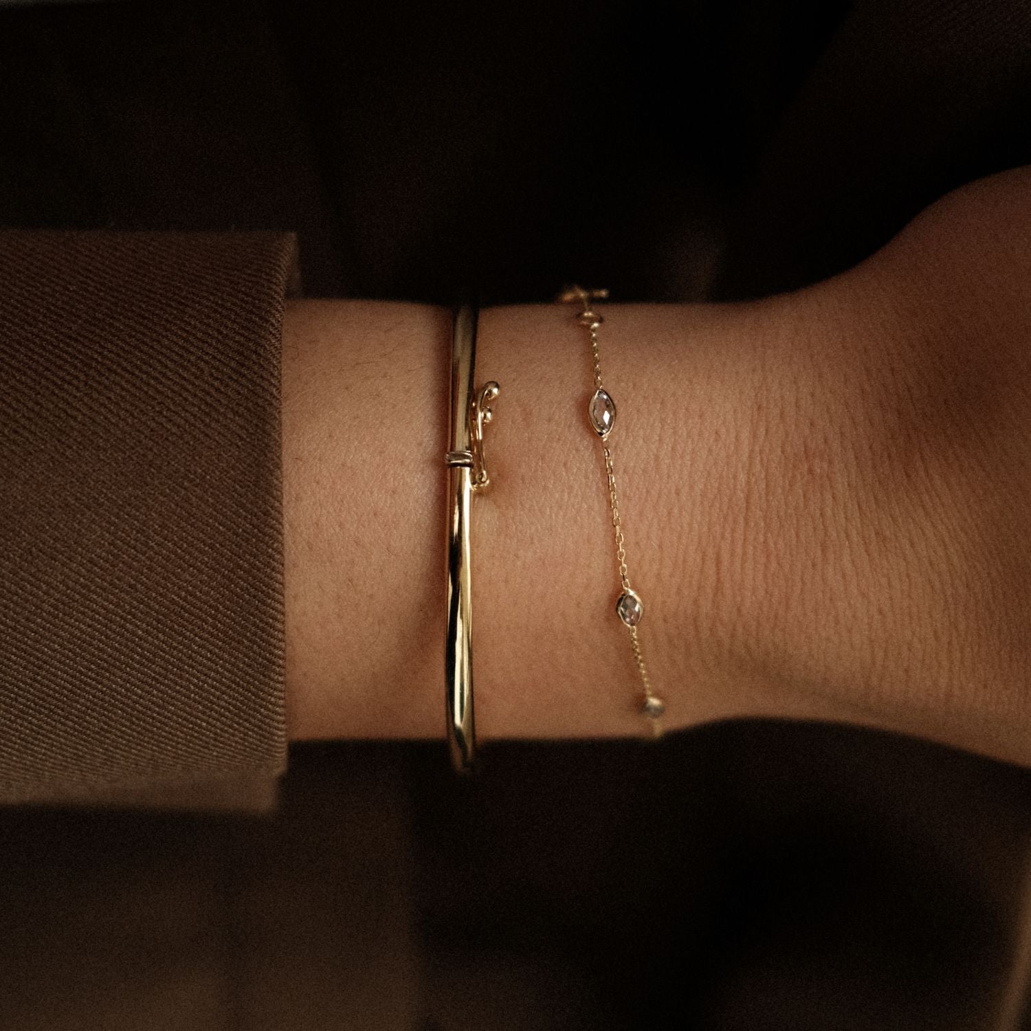 Achtje sluiting bangle