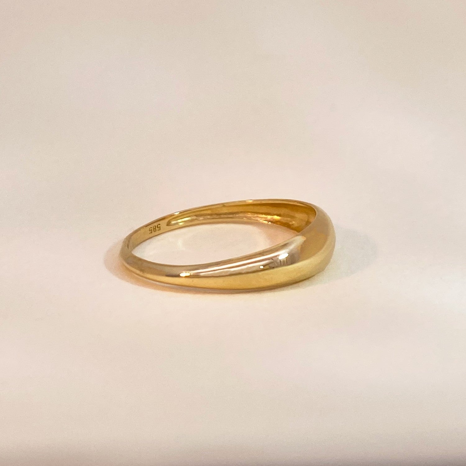 Balloon ring mini goud