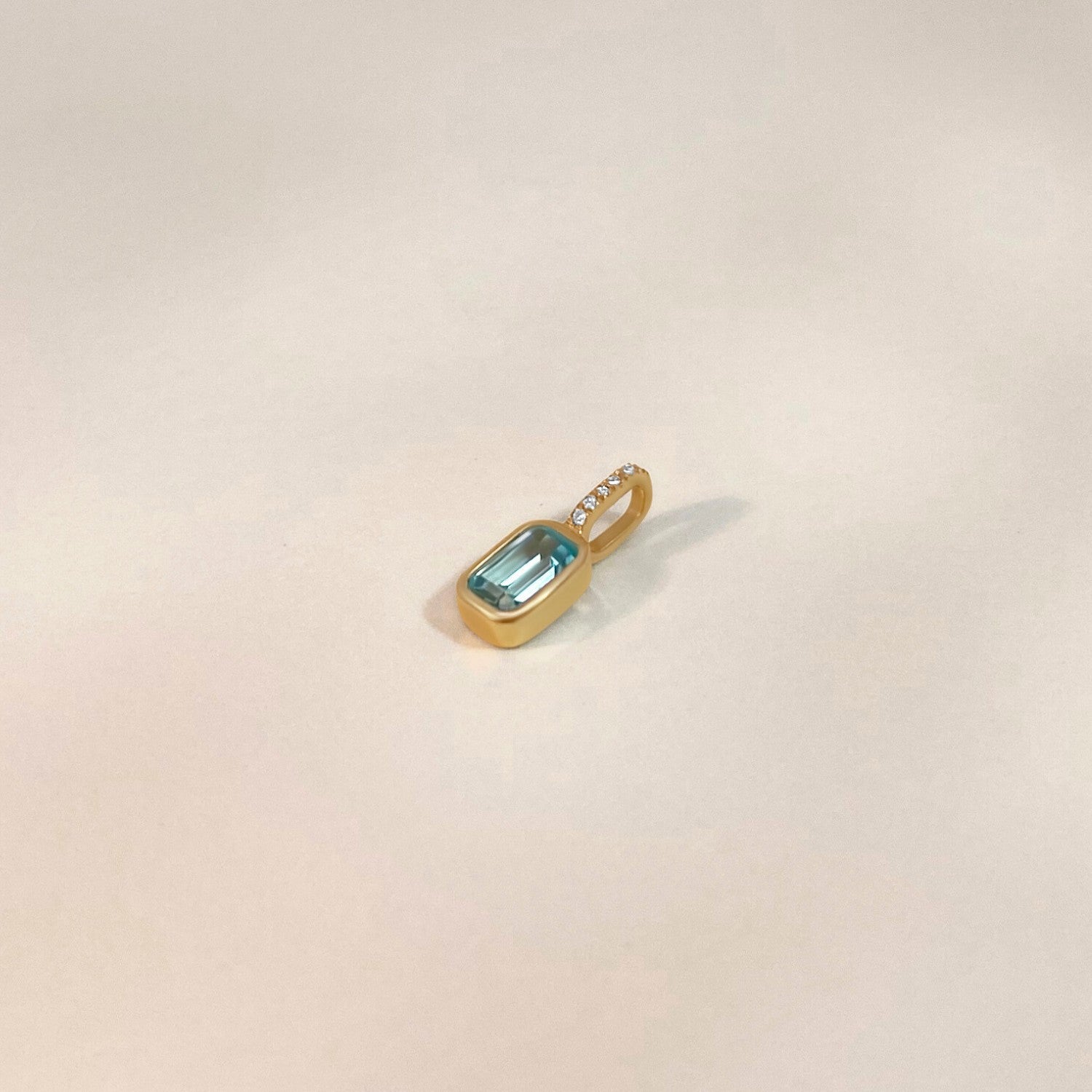 Birthstone diamond charm