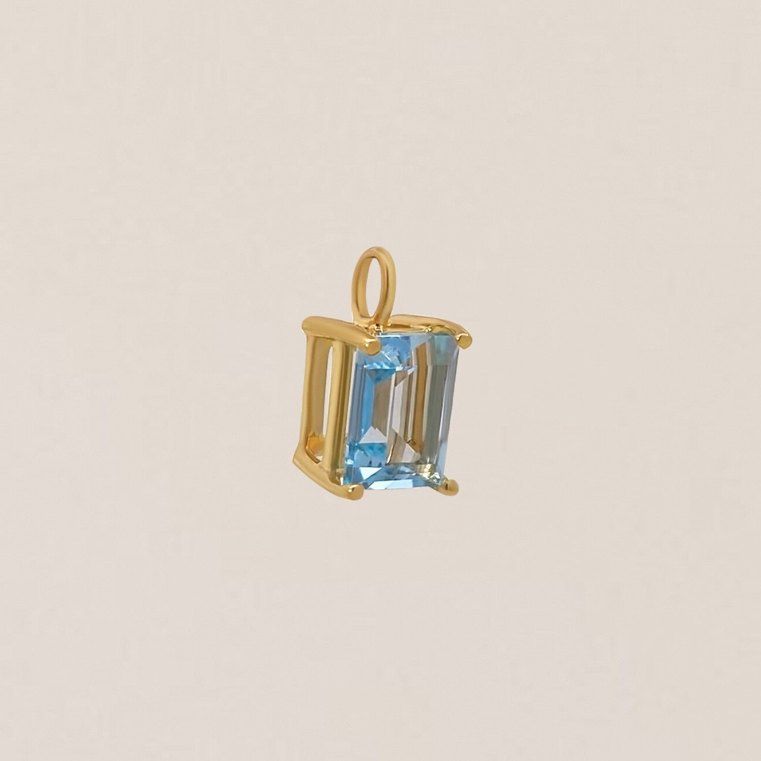 Blauwe topaas hanger