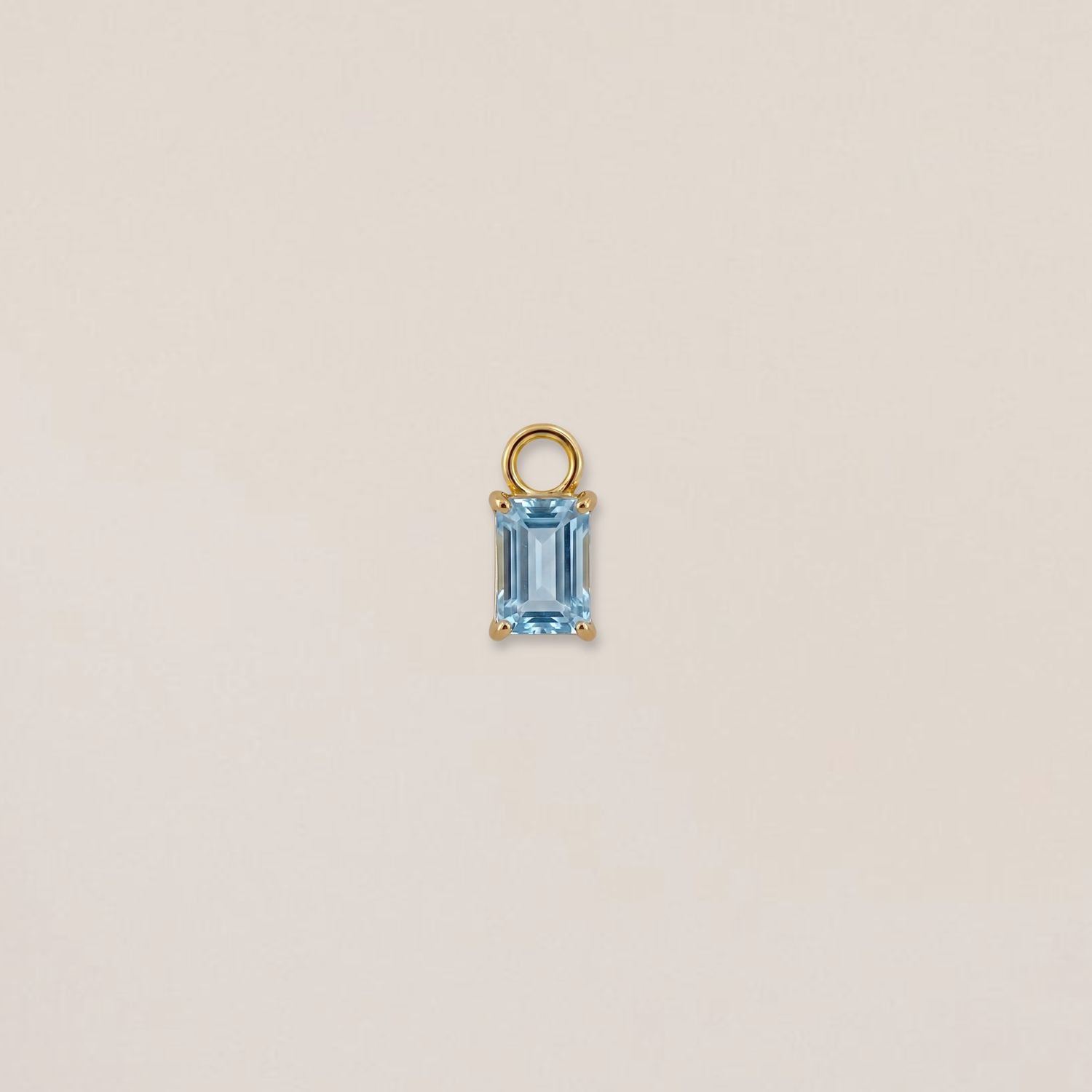 Blue topaz earring charm