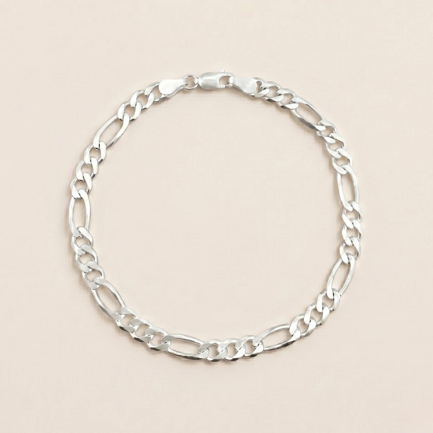 Bold Figaro Bracelet Silver