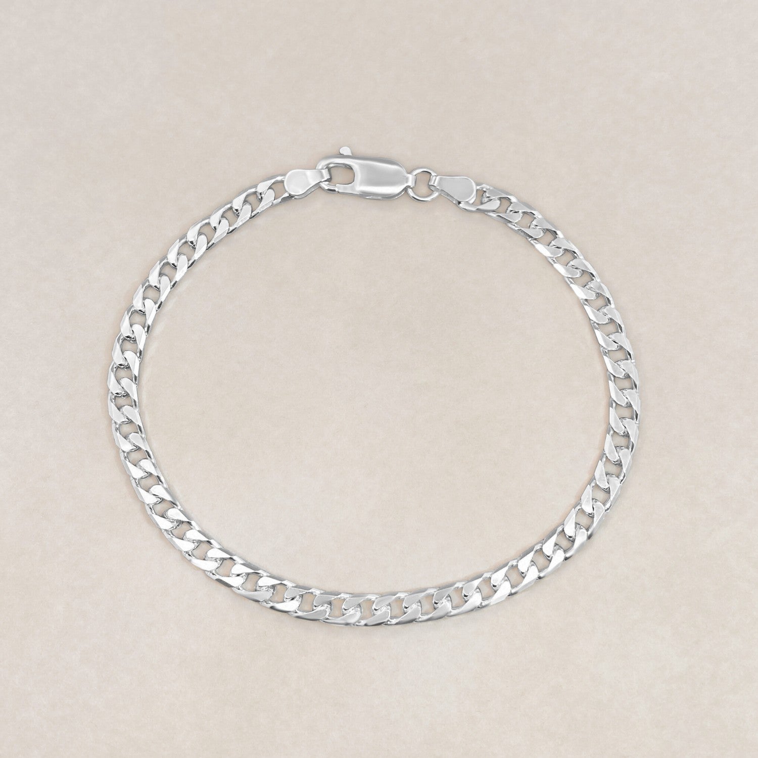 Bold gourmet armband zilver