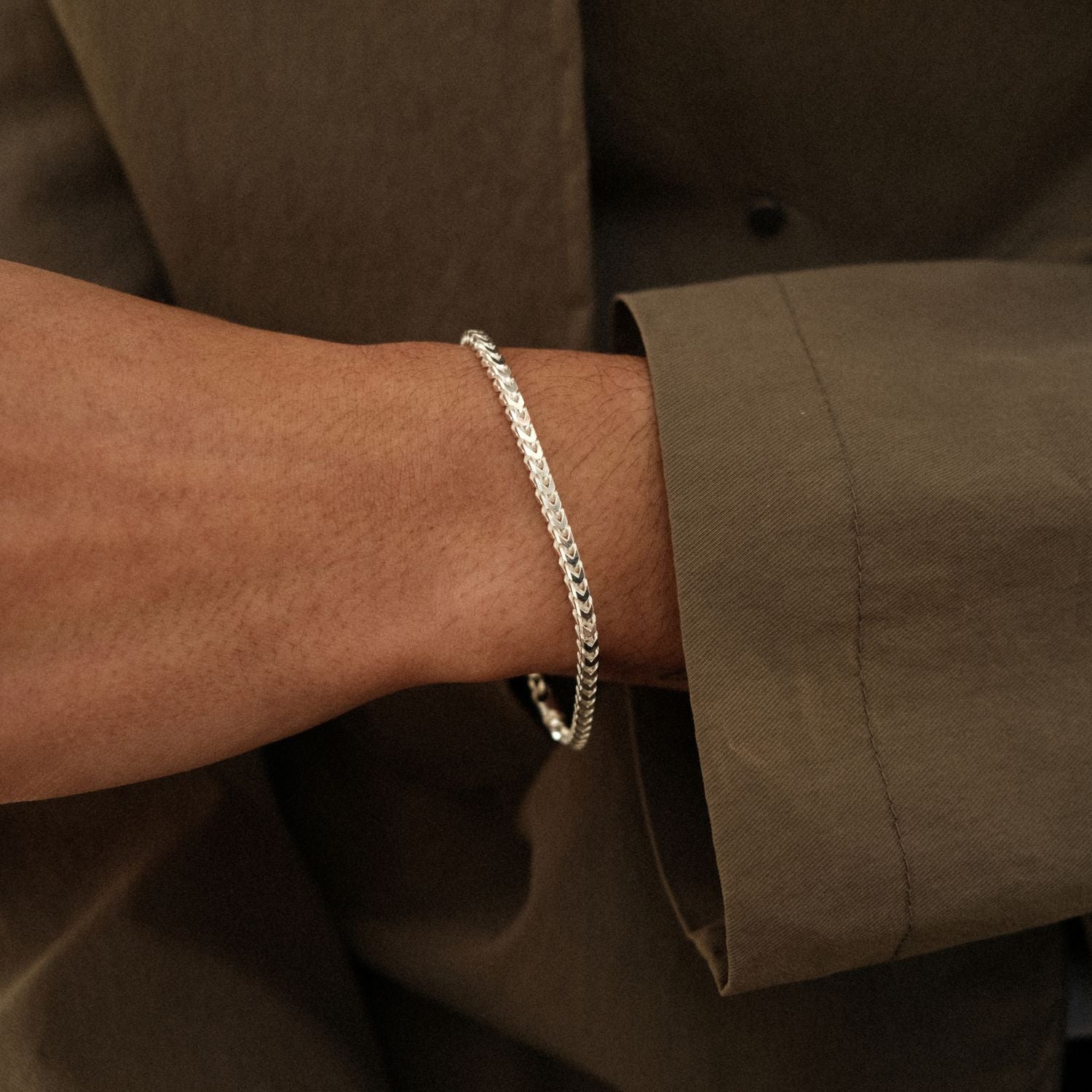 Boxy Gourmet Armband Zilver