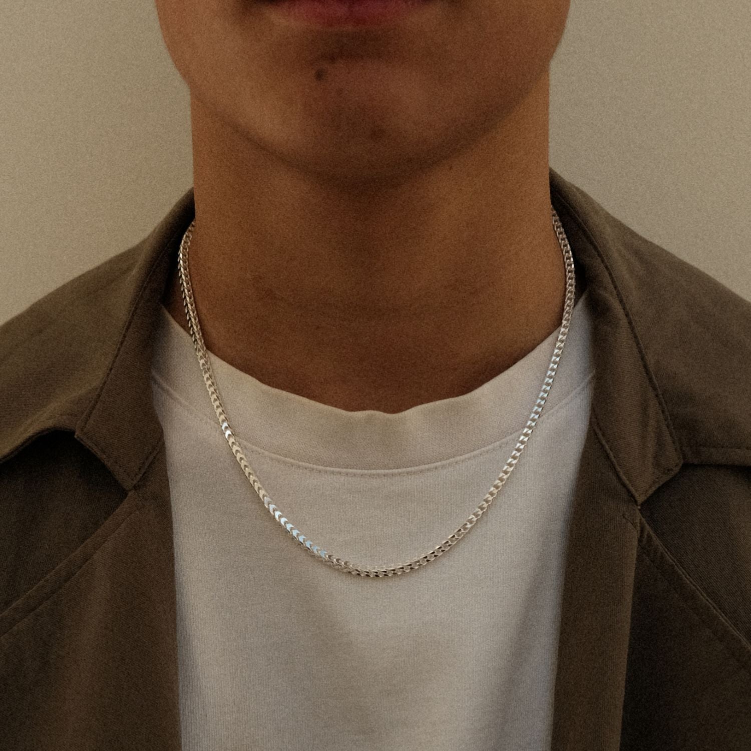 Boxy Gourmet Ketting Zilver