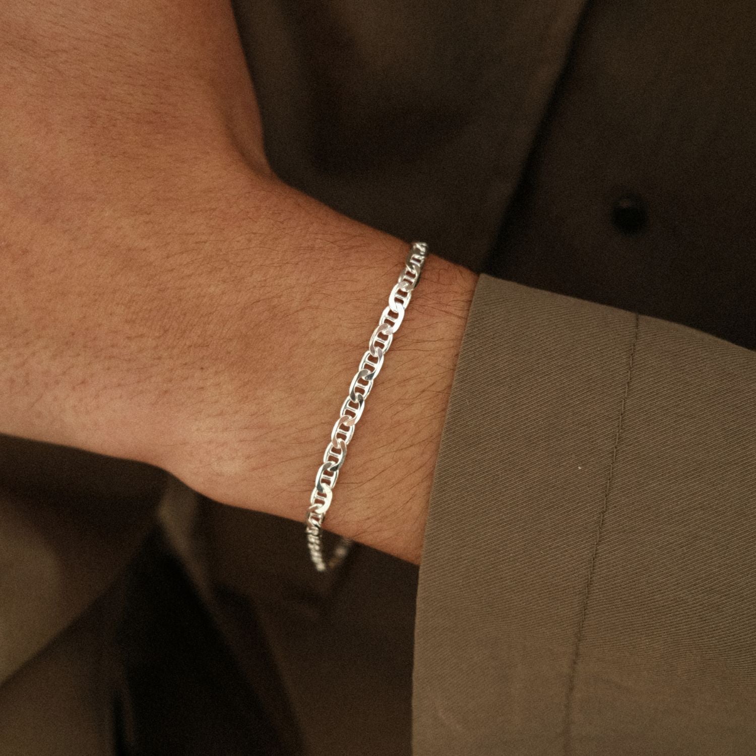 Bredere Anker Armband voor Heren