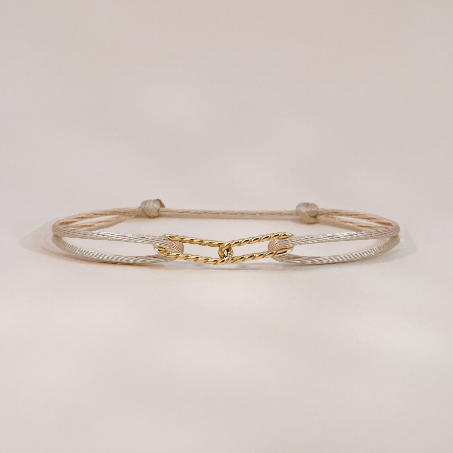 Chain Link on Satin Bracelet