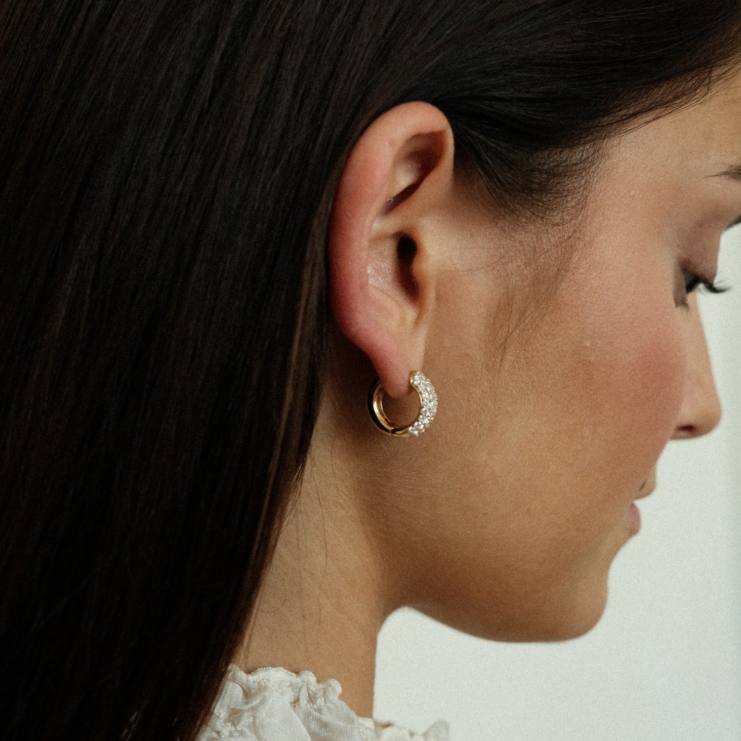 Chubby hoops gold plated