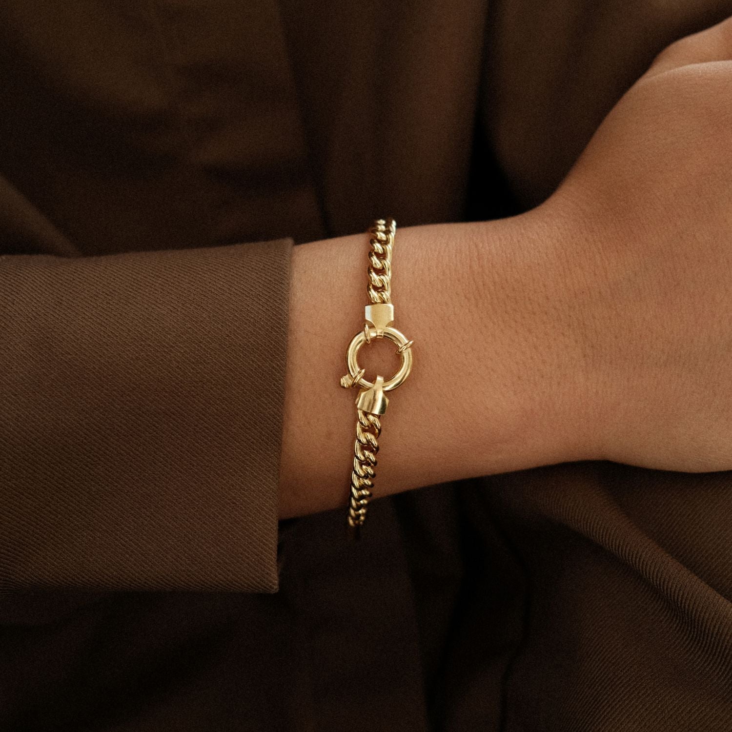 Chunky Gourmet Bracelet with Springlock