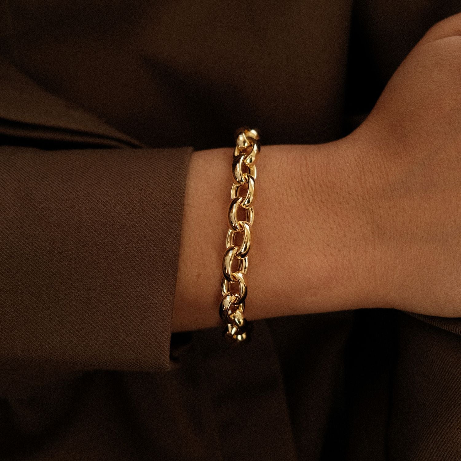 Chunky Oval Jasseron Bracelet