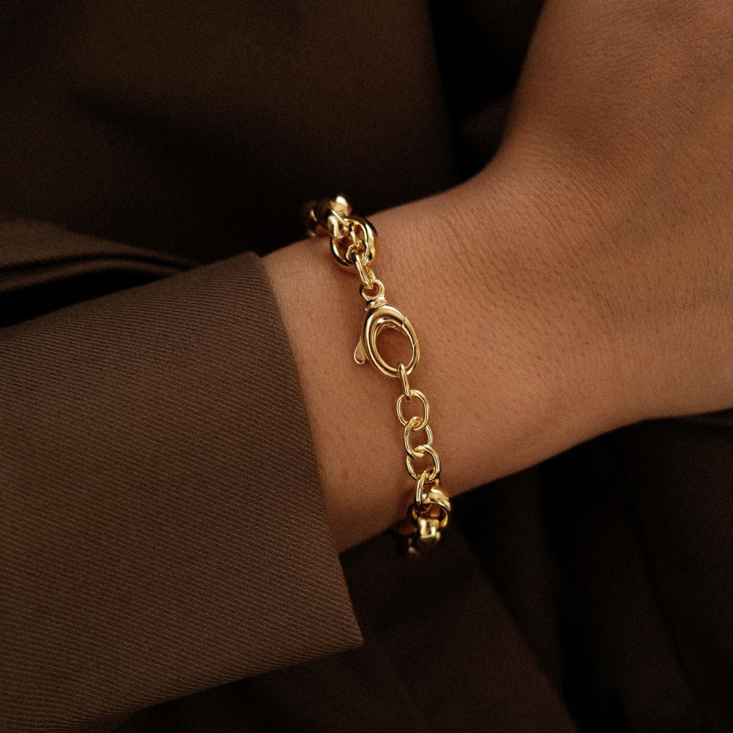 Chunky Ovale Jasseron Armband