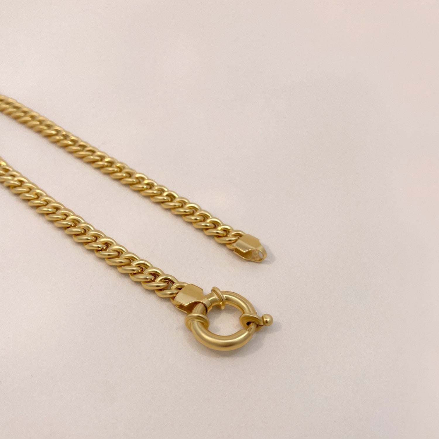 Chunky gourmet ketting met veerslot