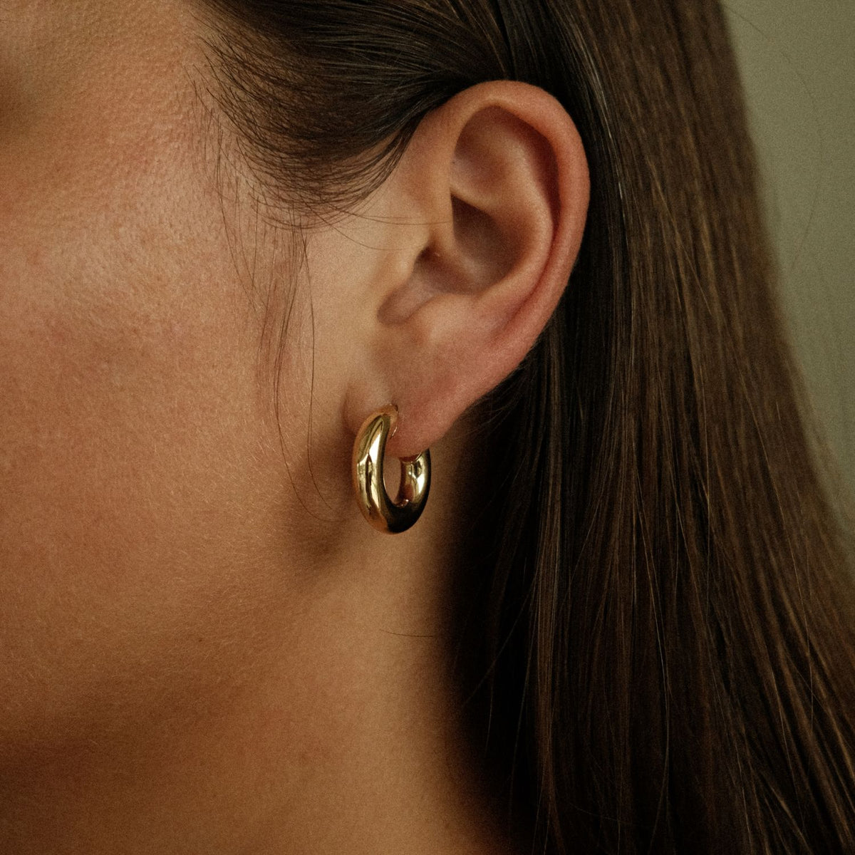 Chunky hoops 14 karaat goud