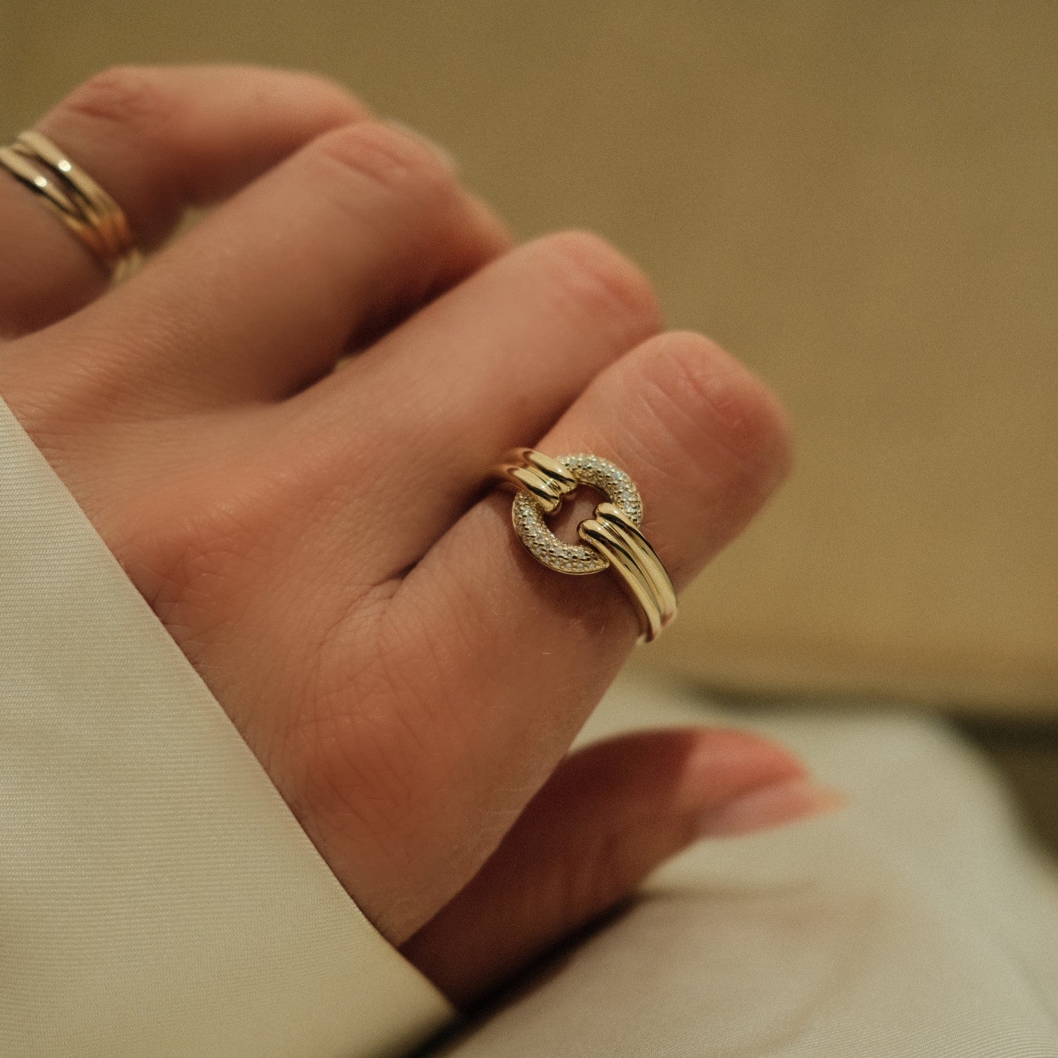 Diamant statement ring