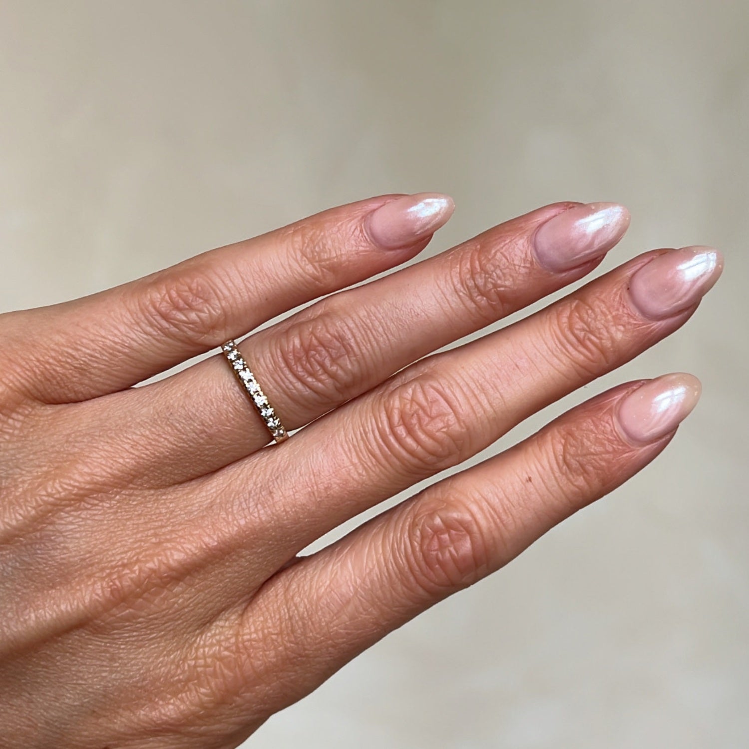 Diamond Row Ring Gold
