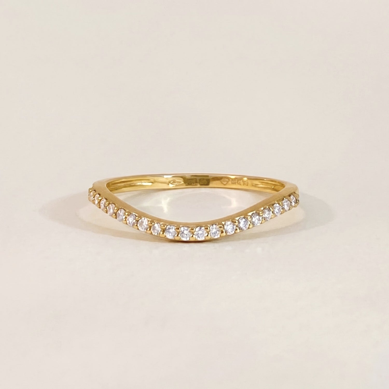 Diamond Curve Ring