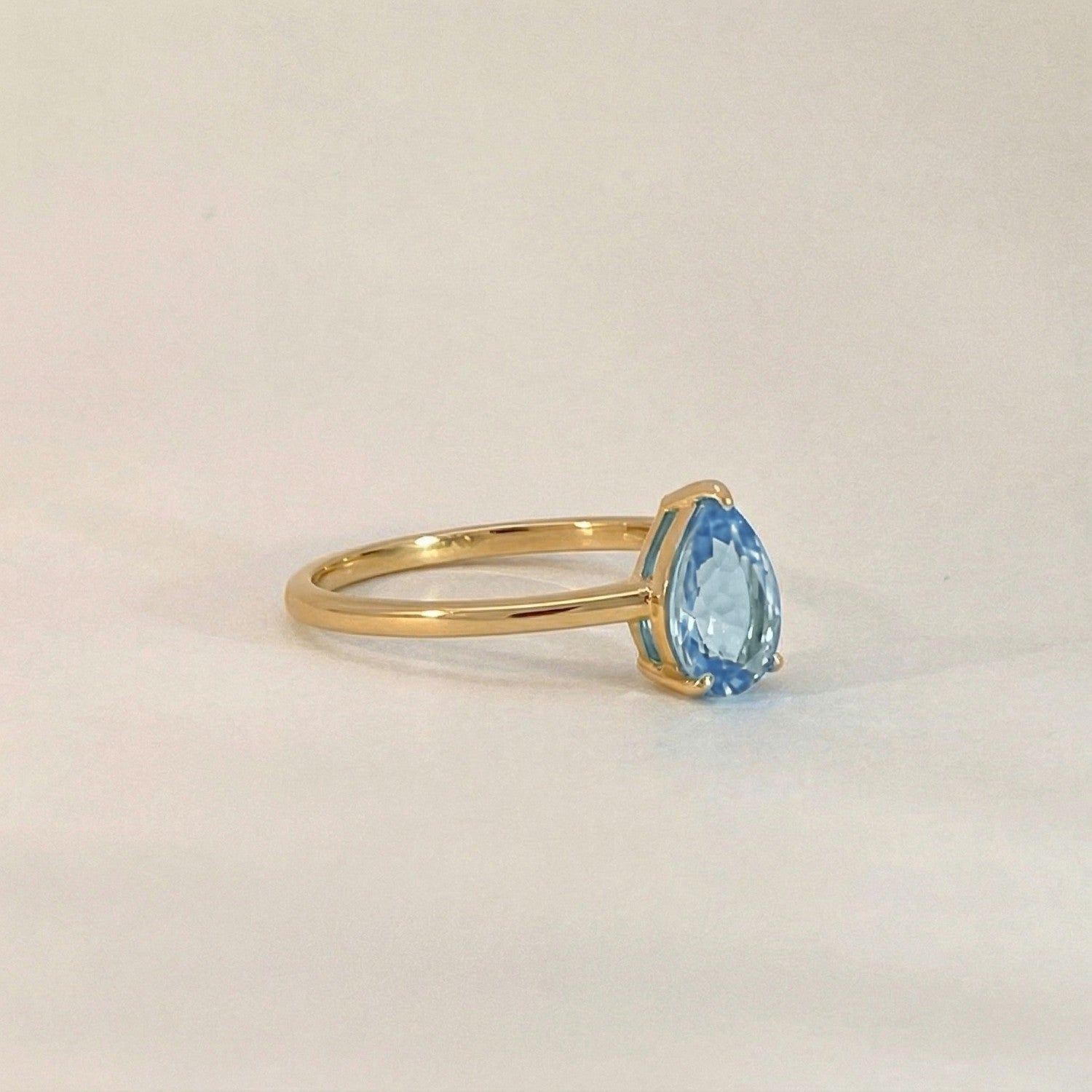 Drop Topaz Ring
