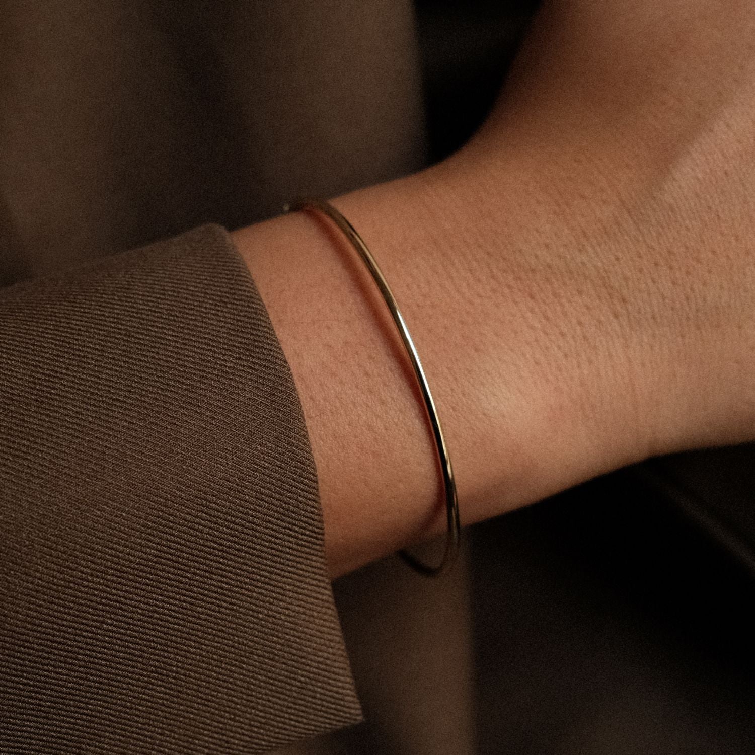 Dunne Bangle Goud