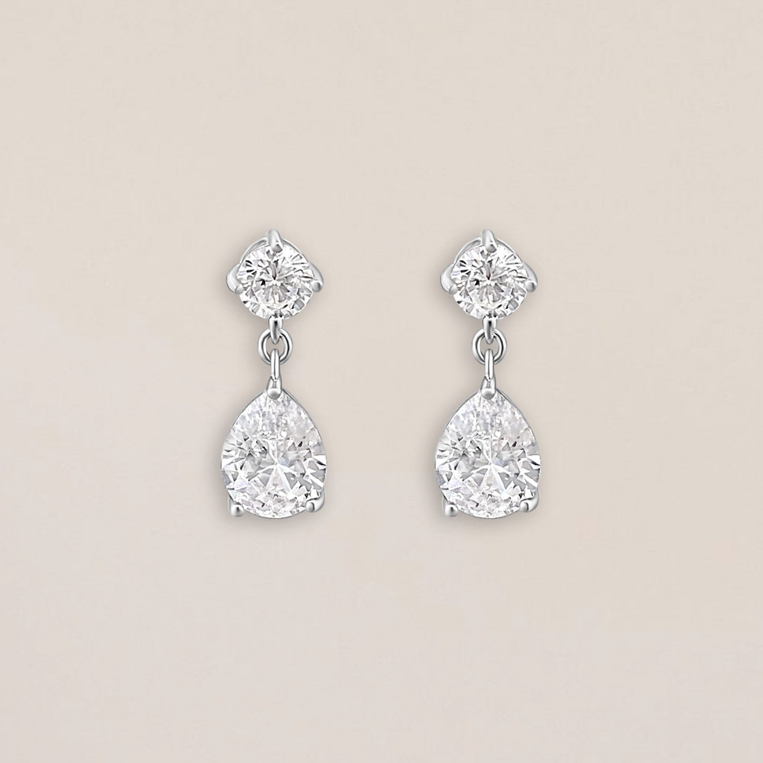 Duo druppel oorbellen