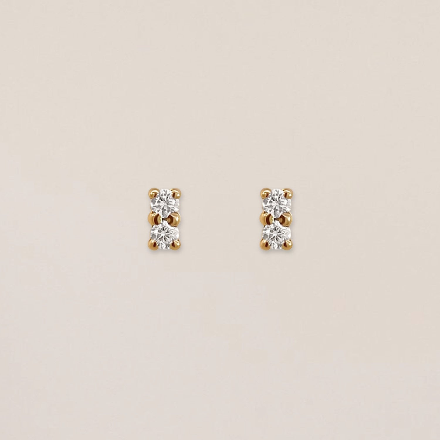 Duo kristal studs