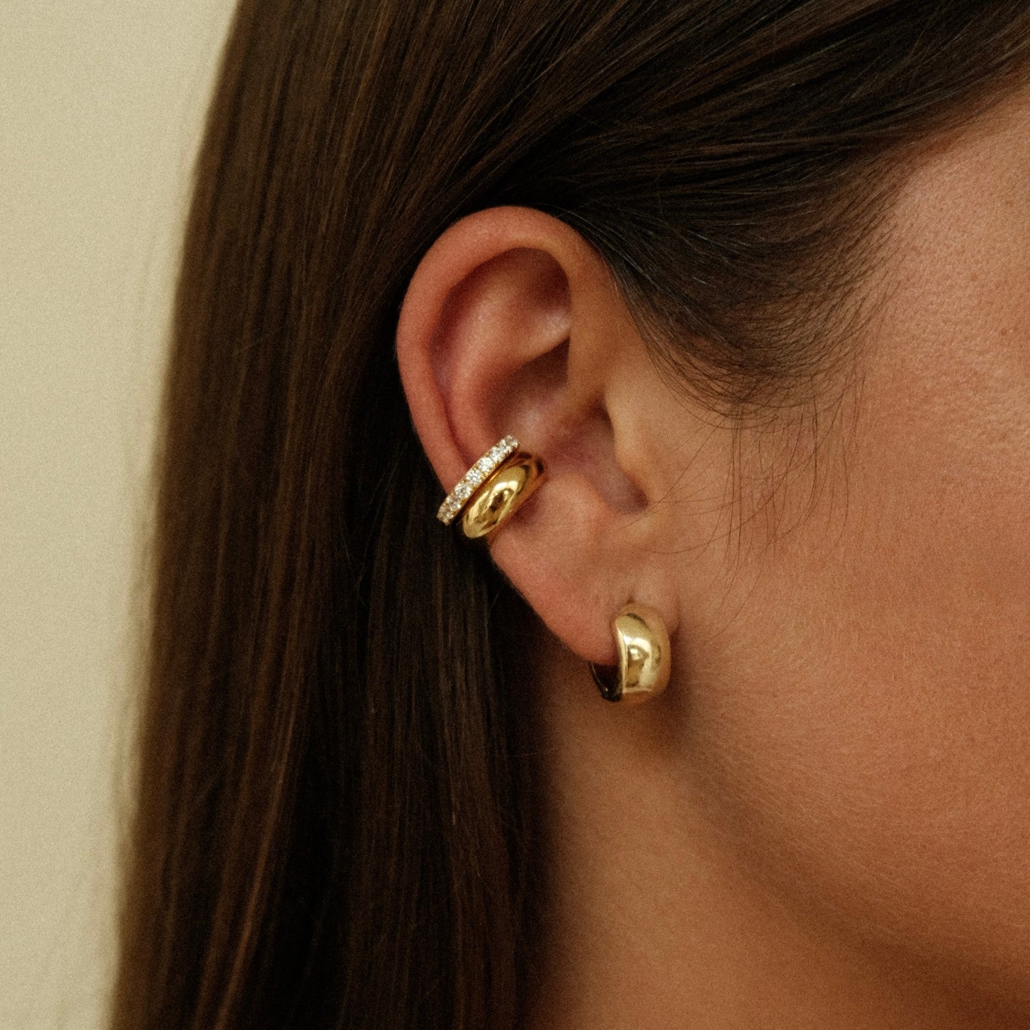 Ear cuff combinatie