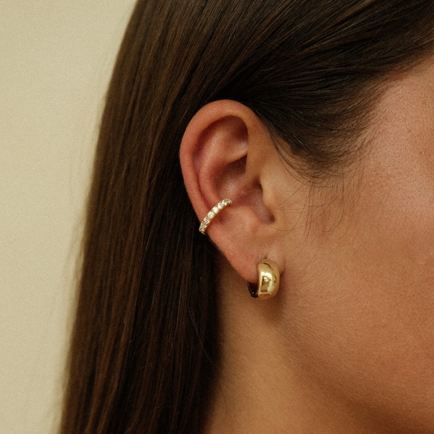 Ear cuff met kristal