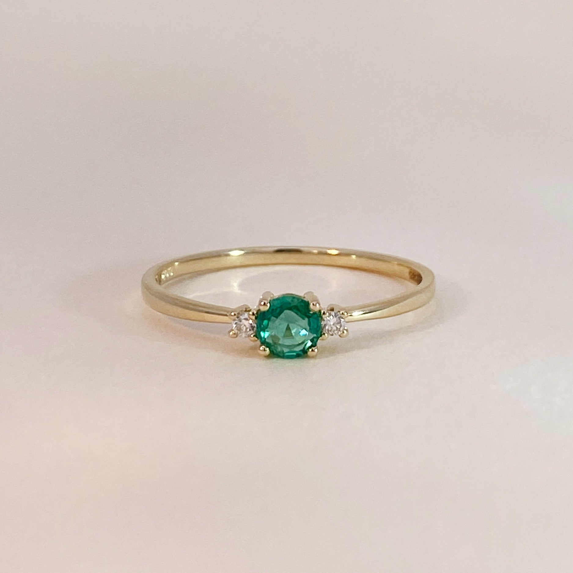 Emerald Diamond Ring Oro Jewels - Main Image