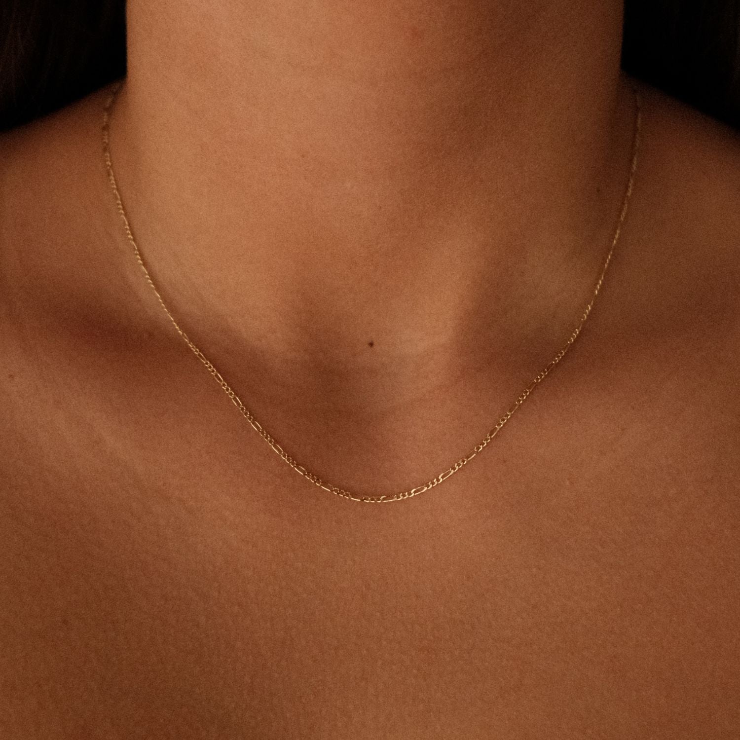 Fijne Gouden Figaro Ketting