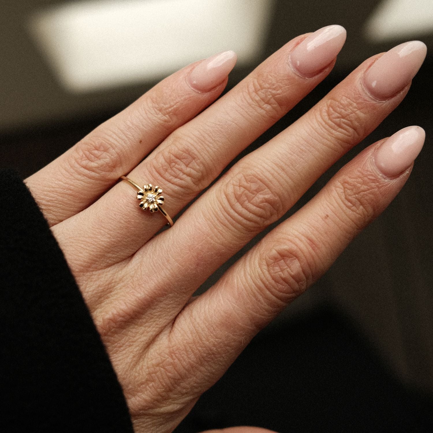 Flower Ring Small Crystal