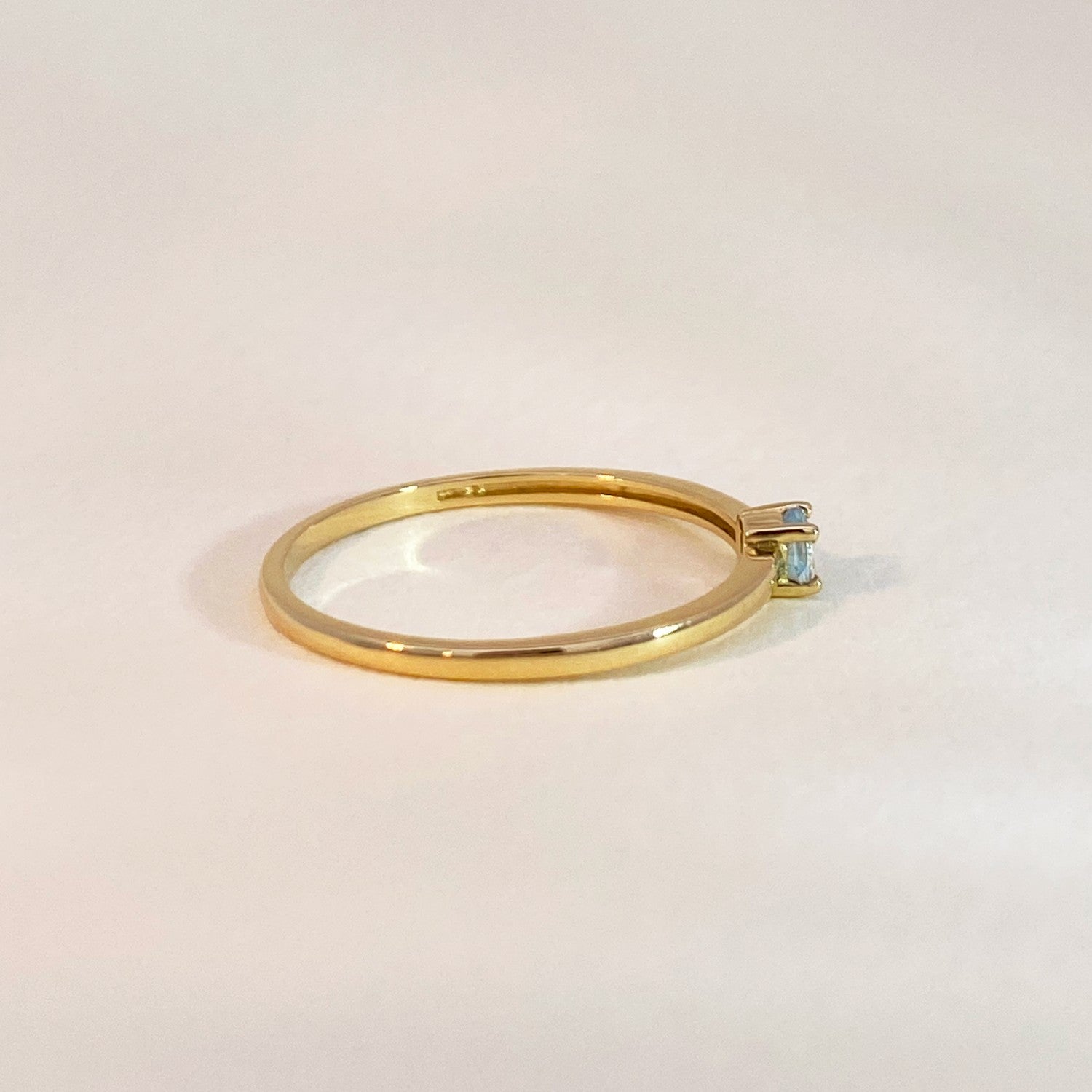 Geboortesteen ring aquamarijn maart