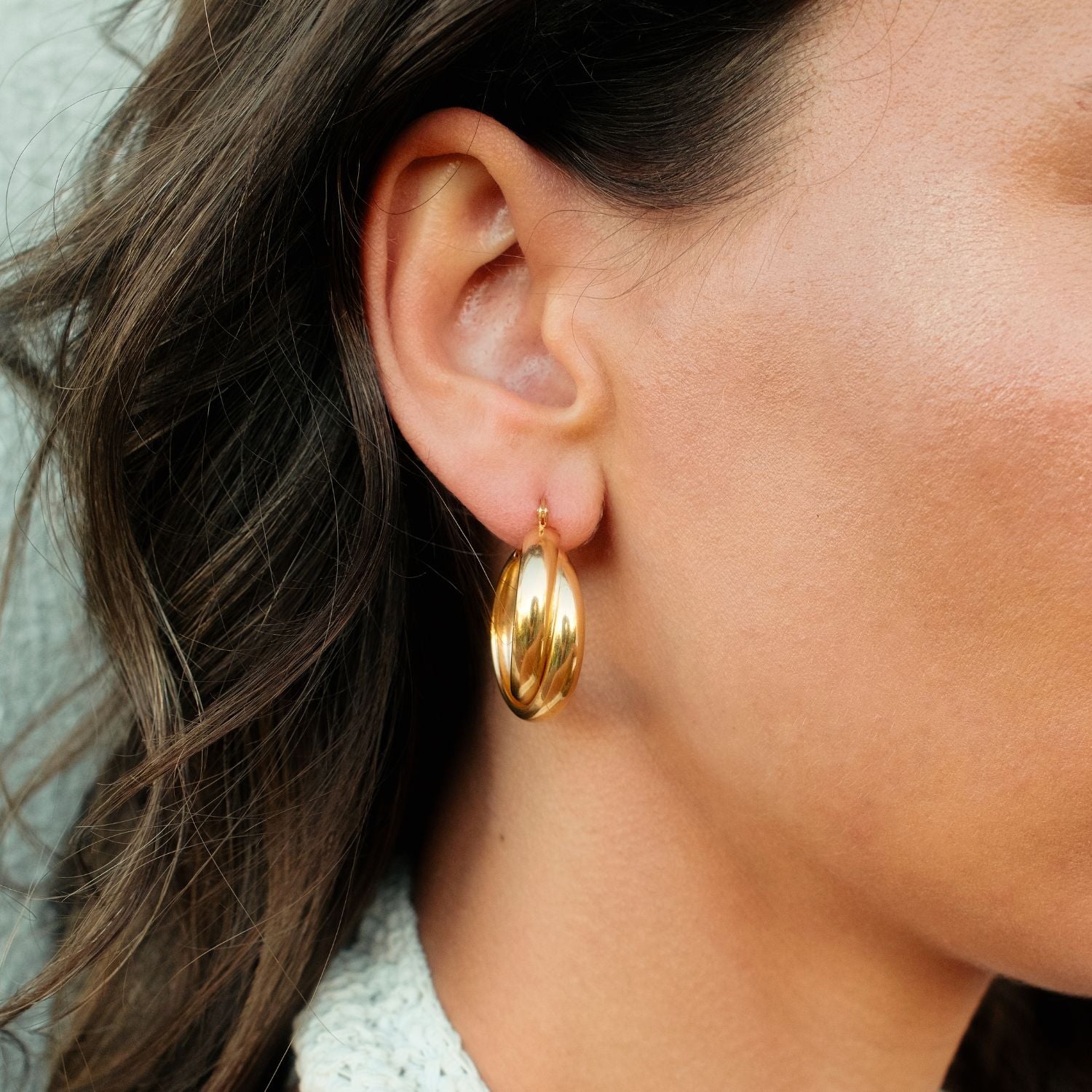 Gedraaide statement hoops