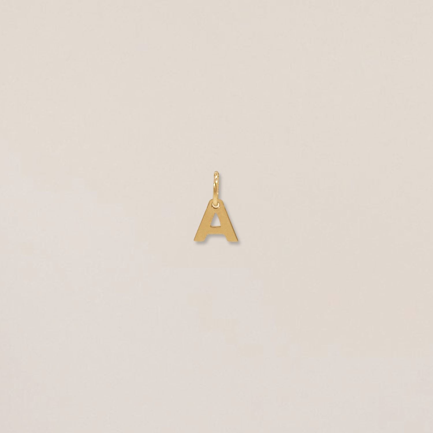 Gold Letter Charm-A