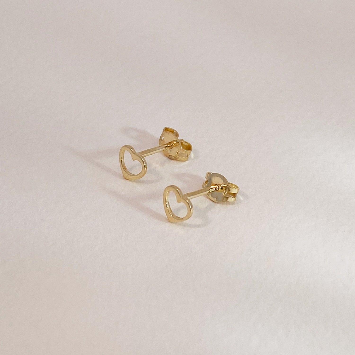 Golden Heart Studs