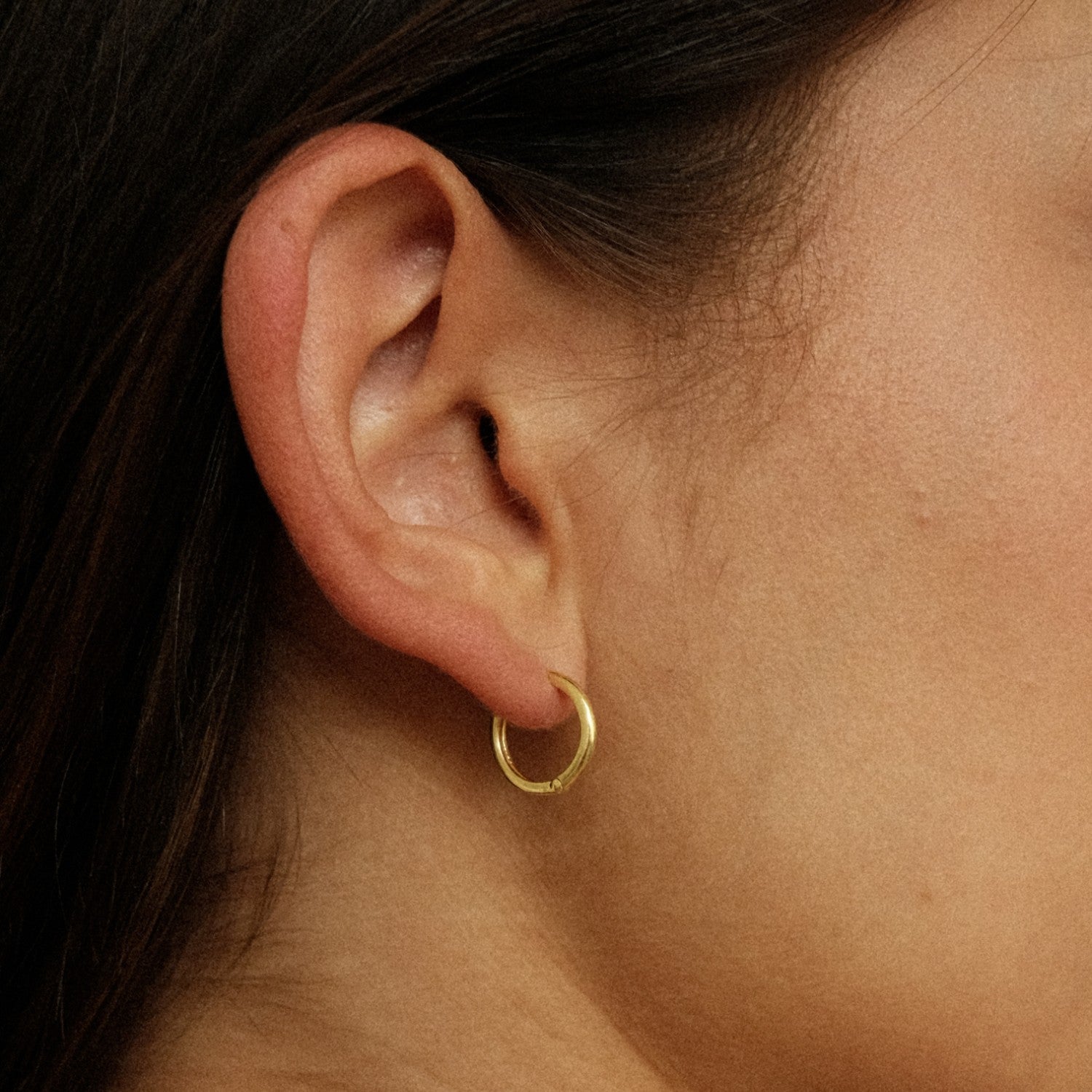 Goud vergulde hoops