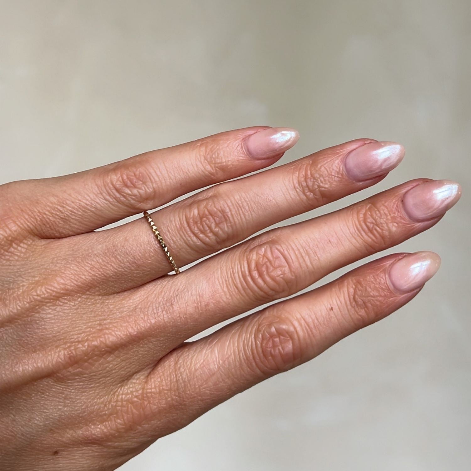 Gouden Subtiele Stud Ring