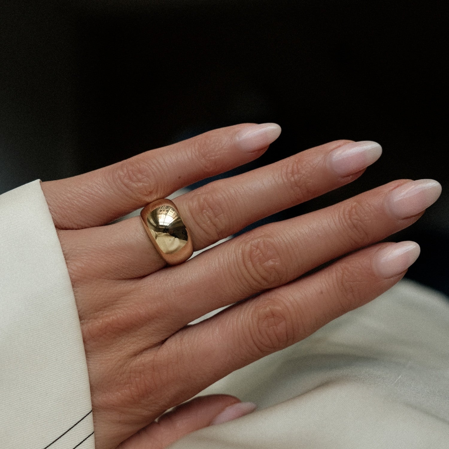 Gouden Balloon Ring XL