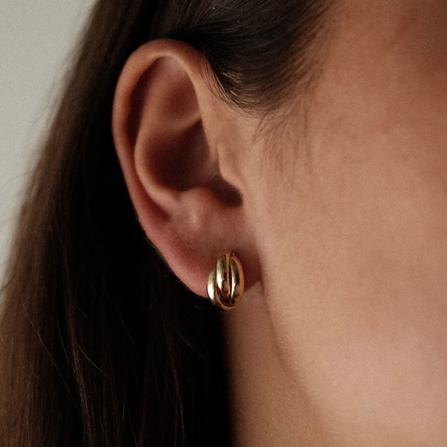 Gouden Knoop Oorknopjes