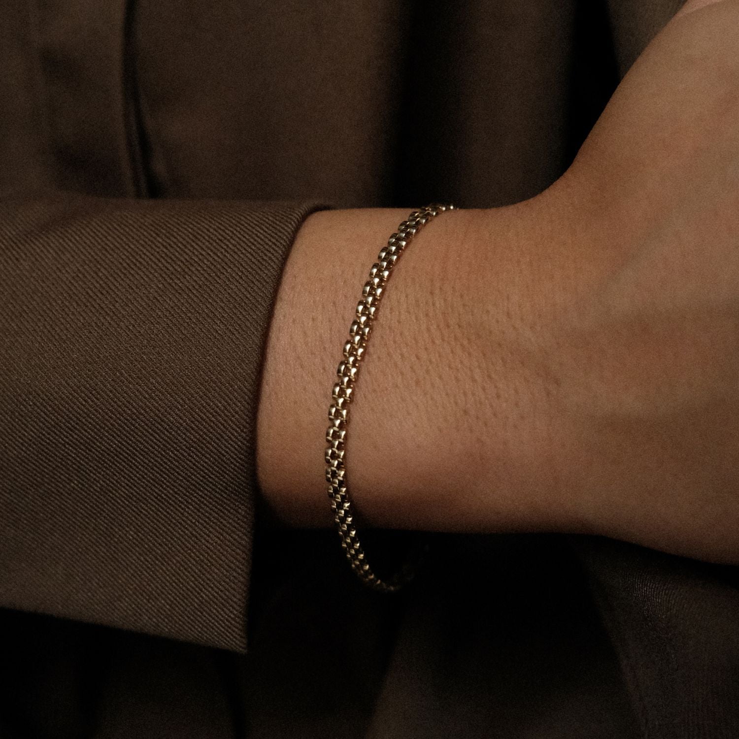 Gouden Schakel Armband