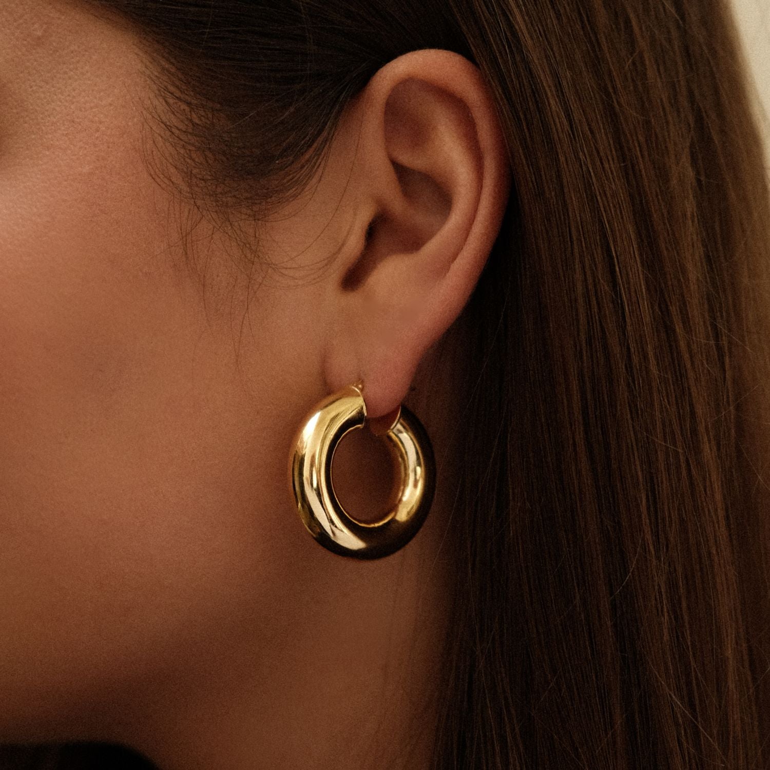 Gouden Statement Hoops