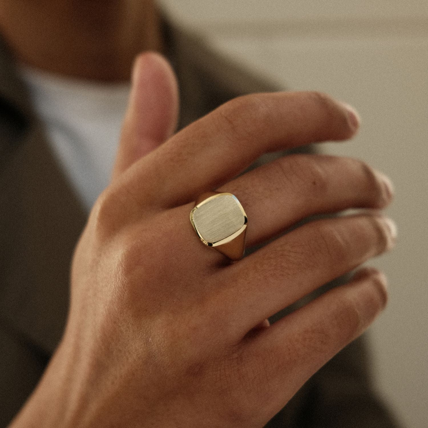 Gouden Zegelring Man