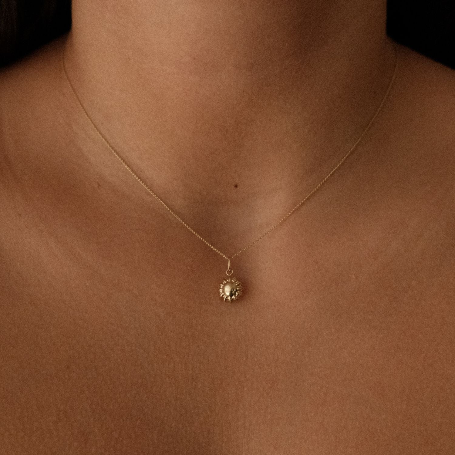 Gouden Zon Ketting