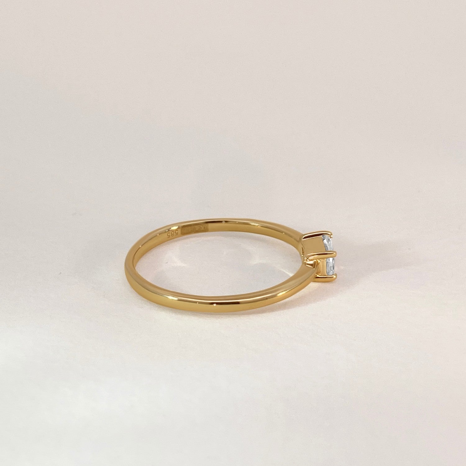 Gouden baguette ring