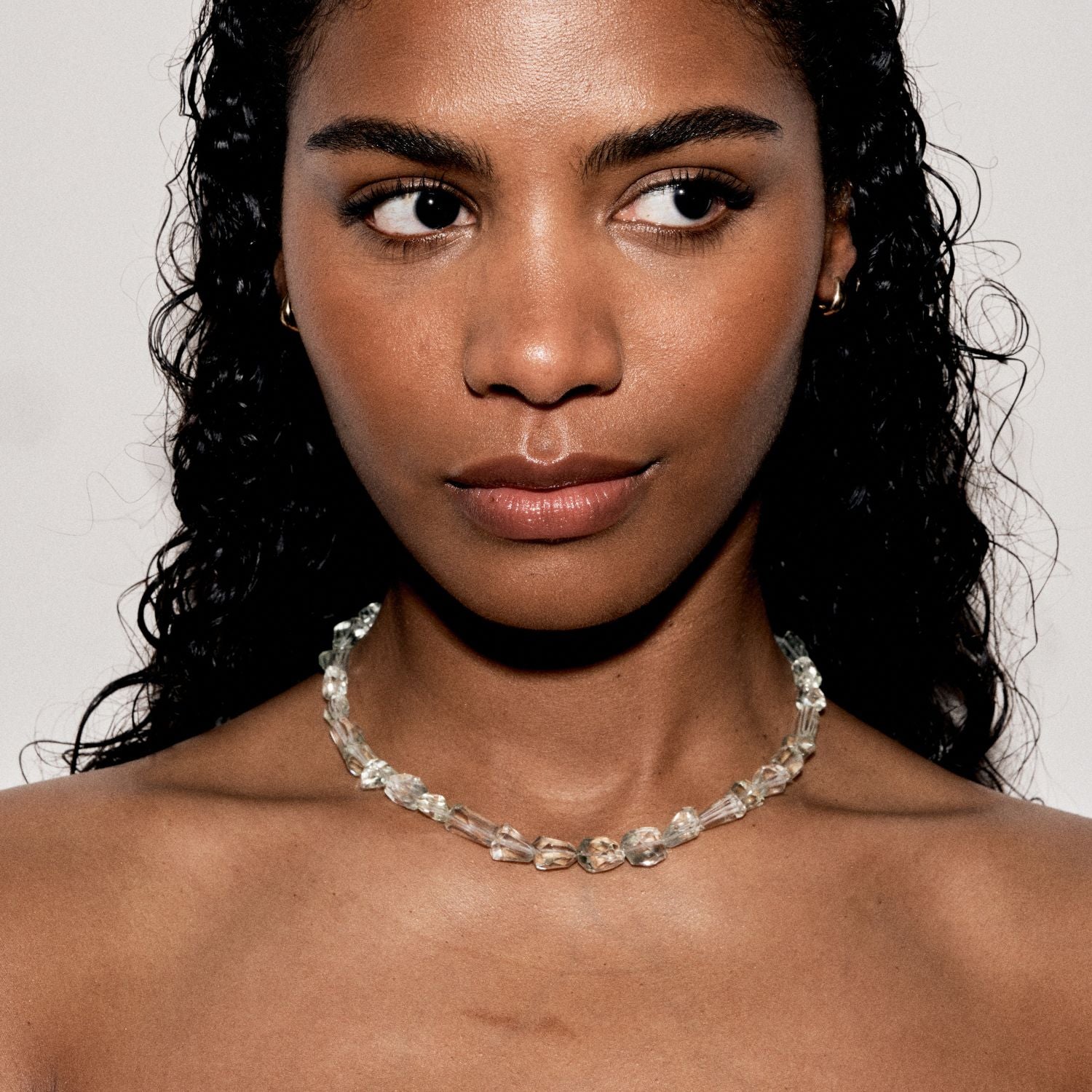 Green amethyst necklace