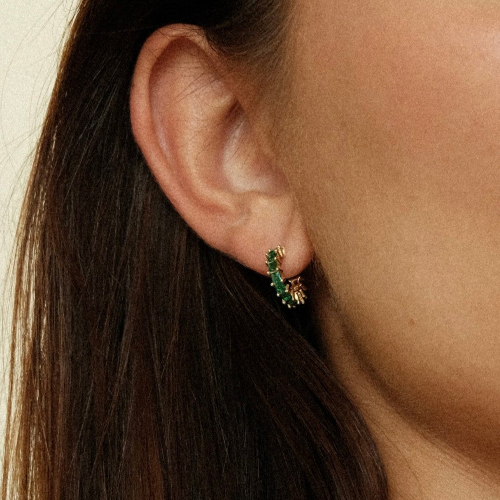 Groene oorringetjes