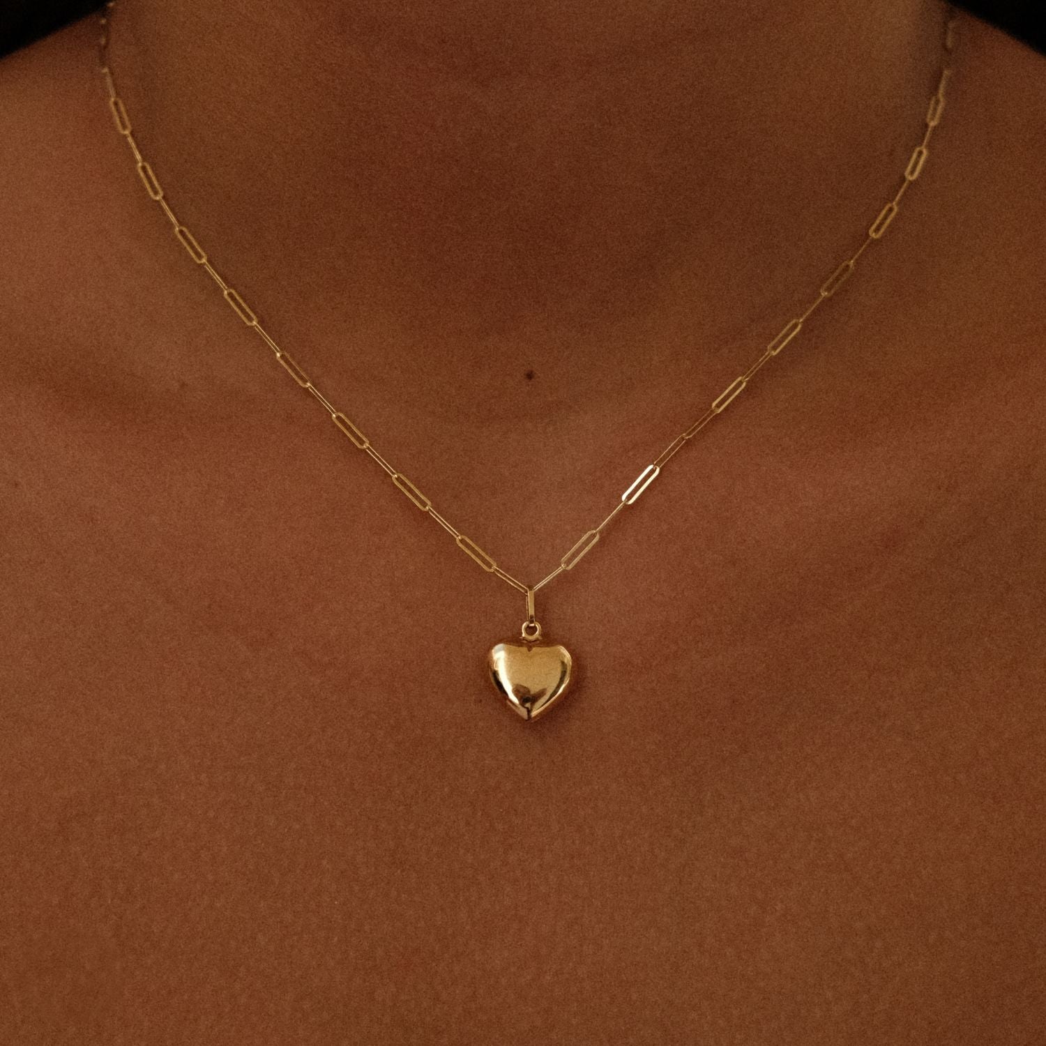 Hanger hart goud medium 14k