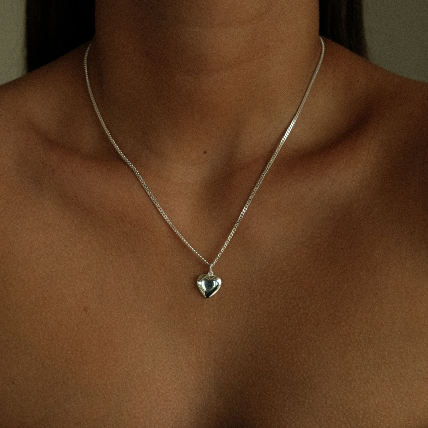 Hart bedel zilver medium Oro Jewels