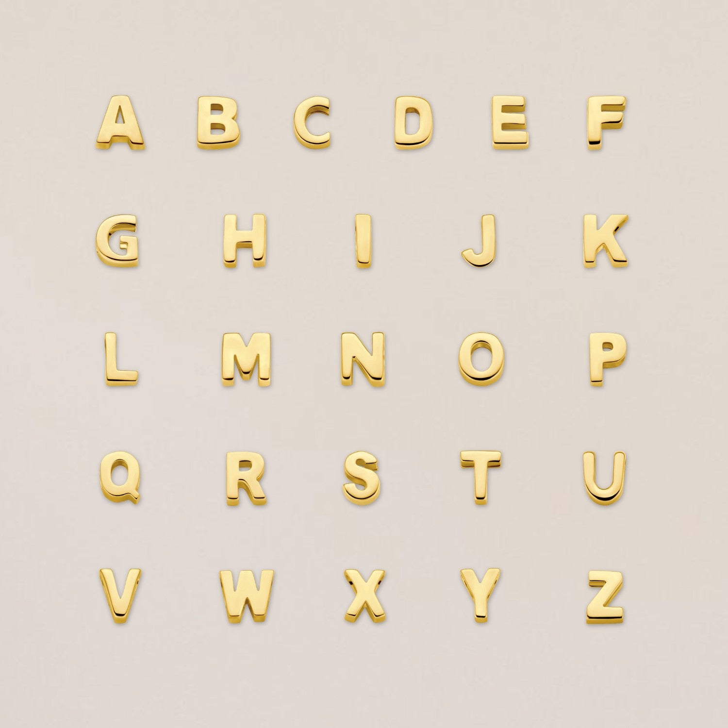 Initial charms alphabet